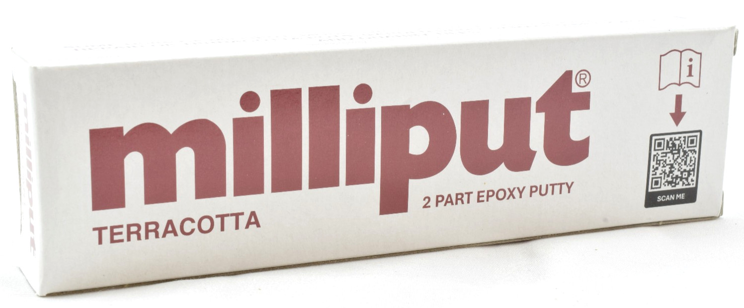 Milliput Terracotta 4oz/113g 2 Part Modeling Sculpting Epoxy Putty Bar