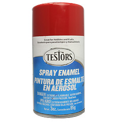 Testors Gloss Dark Red Enamel Spray Paint 3oz 1204
