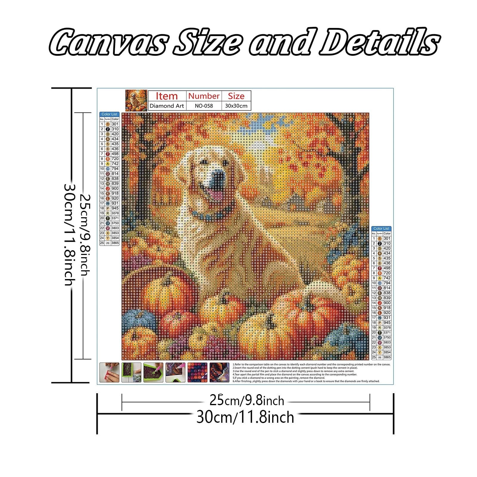 Dog Diamond Painting Kits for Adults, 5D Autumn Diamond Painting Kits for Beginn