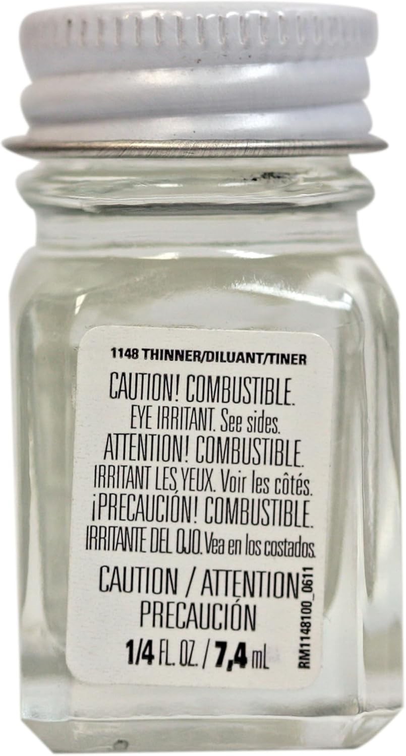 Enamel Paint Thinner Compatible with Enamel Paints 0.25 Fl Oz Brush Cleaner