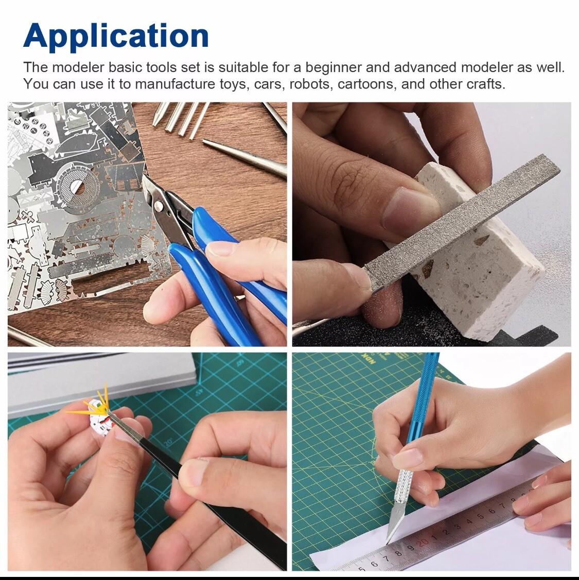 Gundam Modeler Basic Tools Craft Kit Car Model Hobby Building Repairing 9PC Set
