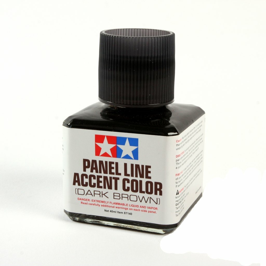 Tamiya TAM87140 PANEL ACCENT COLOR – DARK BROWN (40ML) New