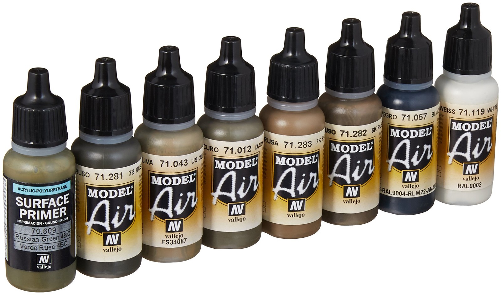 – Soviet WWII Camo Colors Acrylic Paint Set | Model Air | AFV Color Series Ki…
