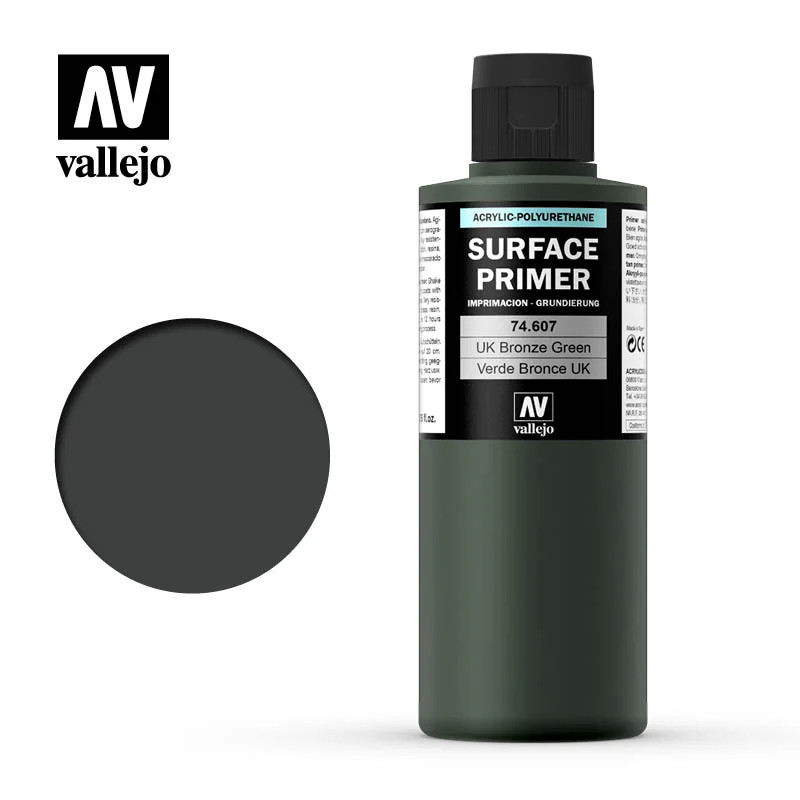 Vallejo Surface Primer 74.607 UK Bronze Green 200ml