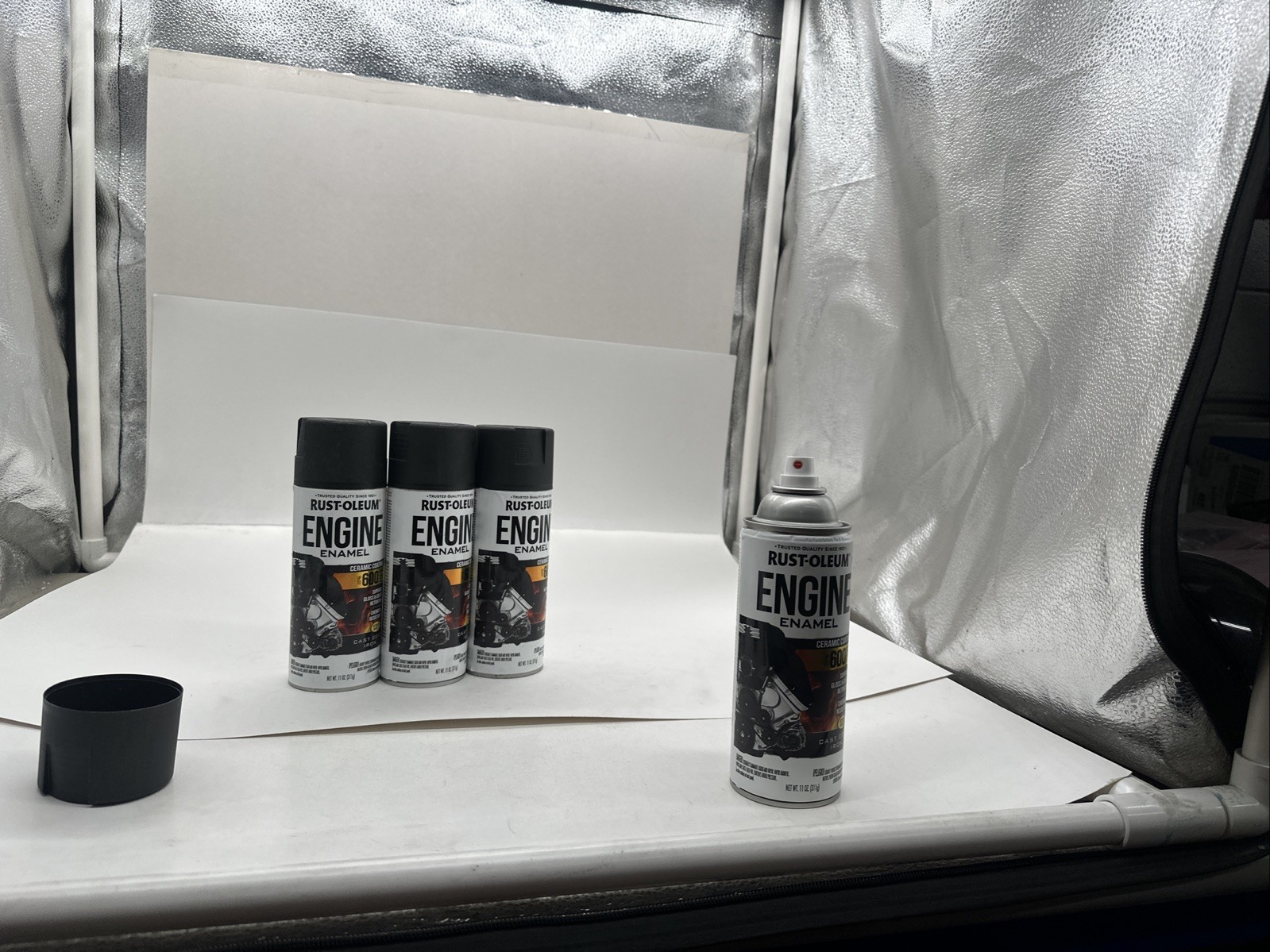 4x Rust-Oleum 366437 Engine Enamel Spray 11 Ounce – Cast Coat Iron