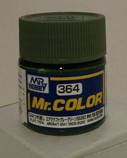 Gunze Sangyo Mr Color C-364, Flat Aircraft Gray Green (BS-283).