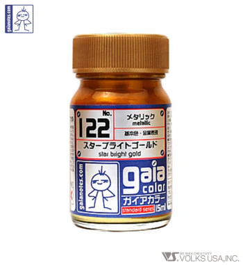 Gaia Color Lacquer GC122 Star Bright Gold 15ml