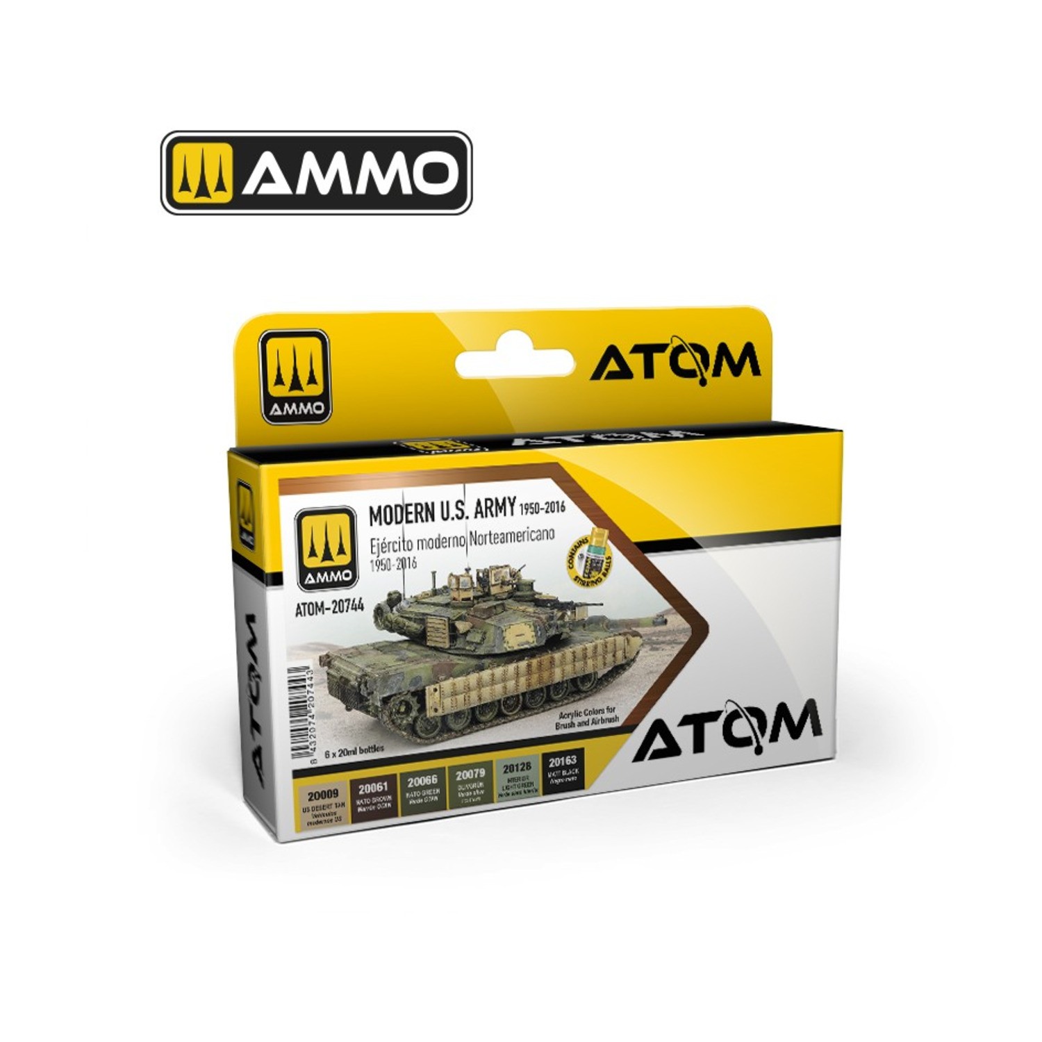 AMMO ATOM Acrylic Paint Set Modern U.S. Army 1950-2016 New