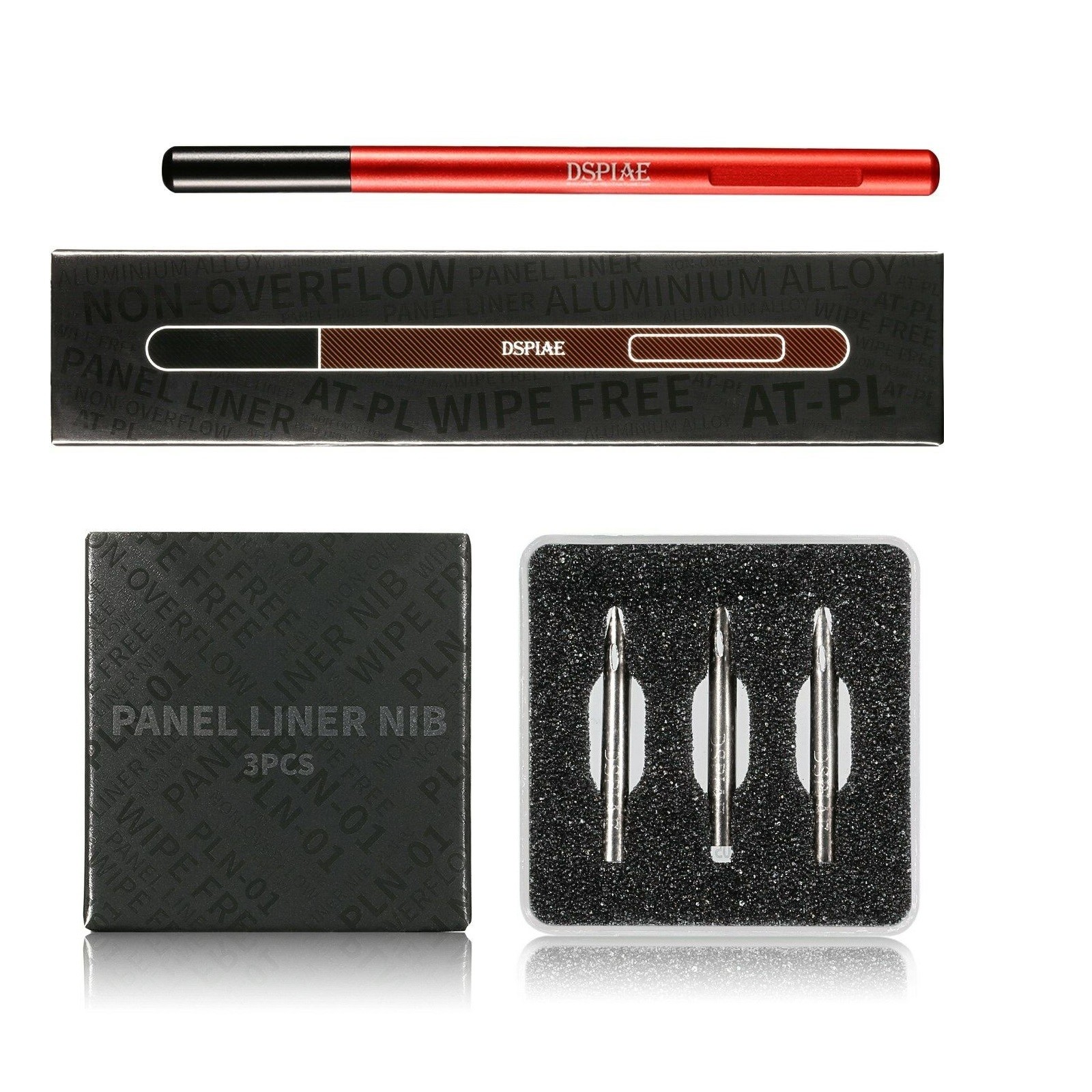 14.3cm AT-PL Non-overflow Wipe Free Panel Liner Pen Steel Nib For DSPIAE Model S