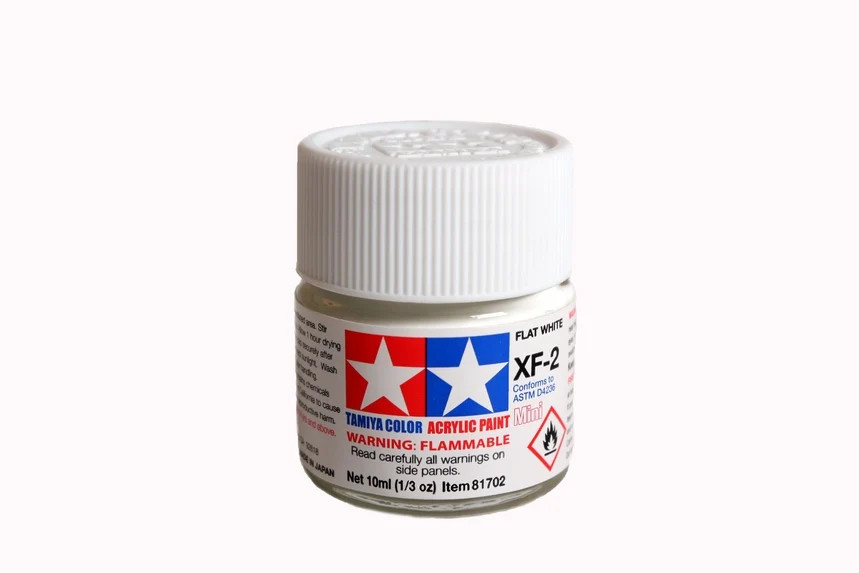 Tamiya Acrylic 10ml Mini 81702 XF-2 Flat White
