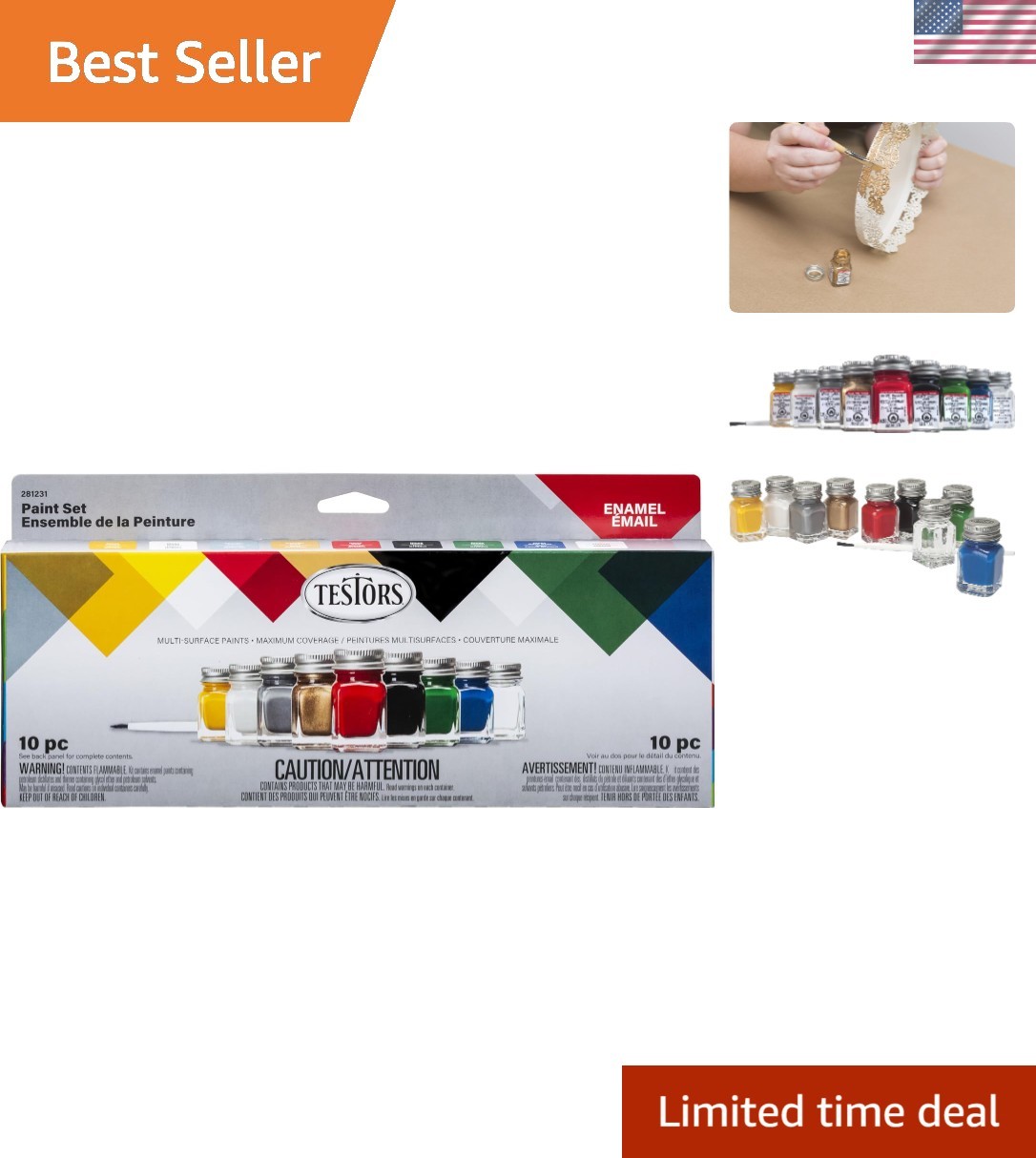 Promotional Enamel Paint Set Packaging may vary