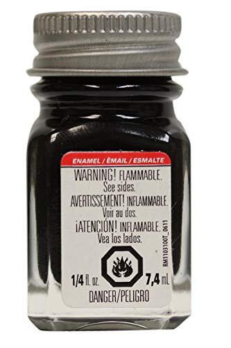 Enamel Paint .25oz, Black Flat
