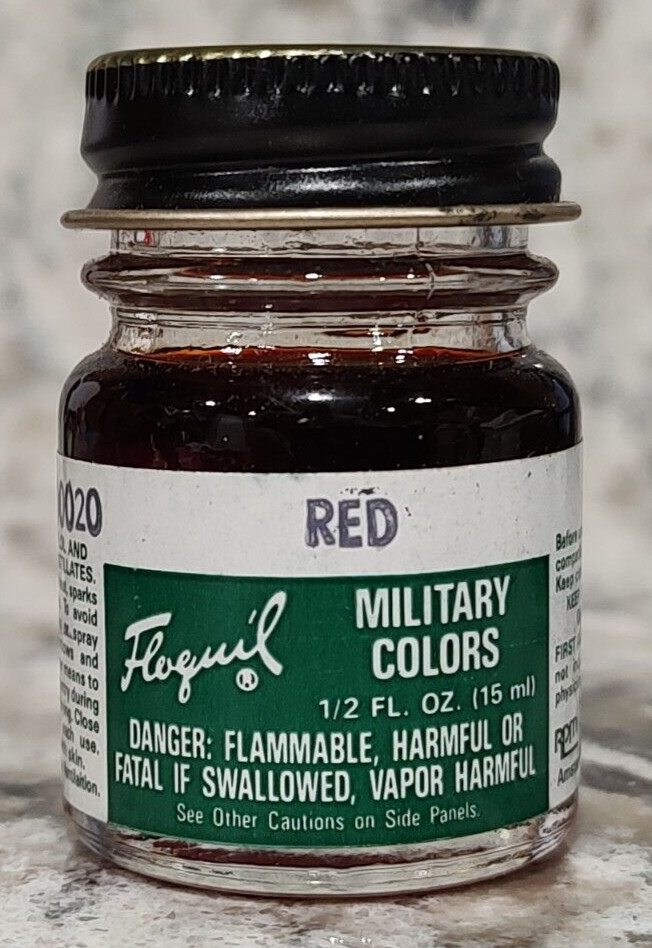 FLOQUIL ENAMEL MODEL HOBBY PAINT – MILITARY COLORS .5 oz OUNCE – RED
