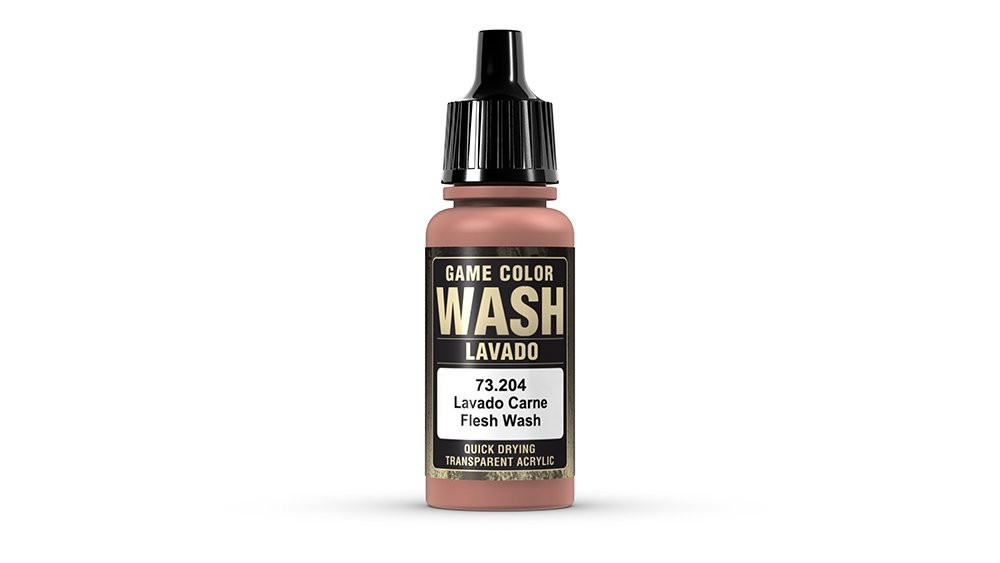 1 PCS Flesh Wash 17ml 0.57 Fl Oz VJ73204 Model Paint Hobby Miniature Painting