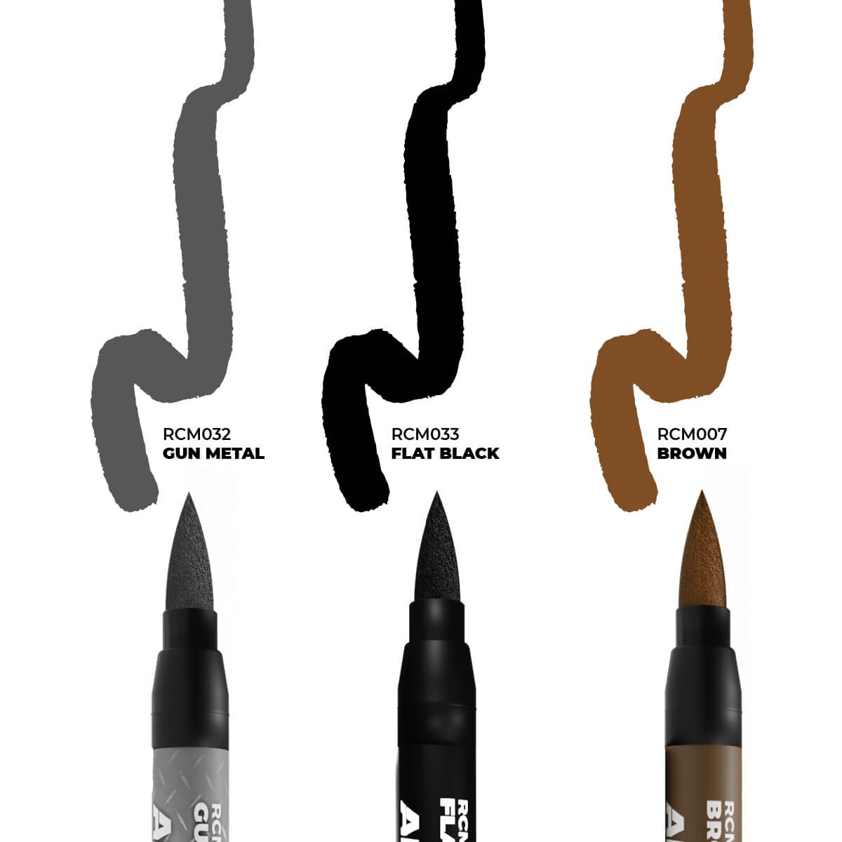 AK Interactive Acrylic Paint Marker Set Weapons RCM103