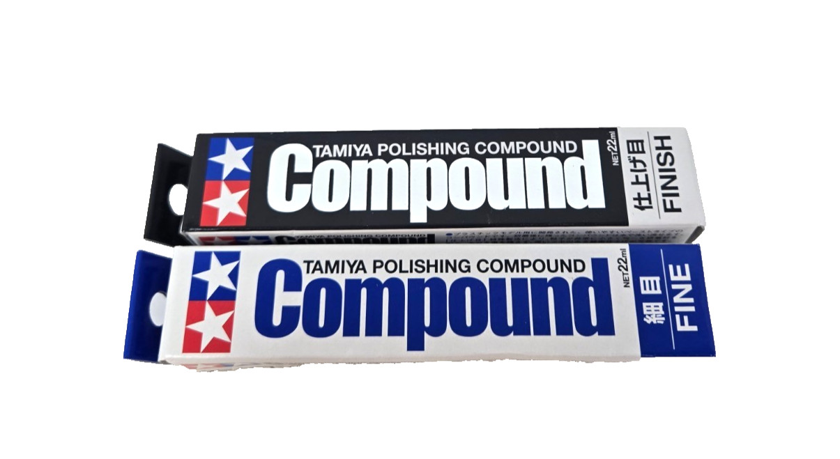 TAMIYA Polishing Compound, (Fine + Finish), 22ml / 0.7 oz