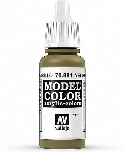 Vallejo Model Color YELLOW GREEN 17ml – Hobby and Model Acrylic Paint – #70881