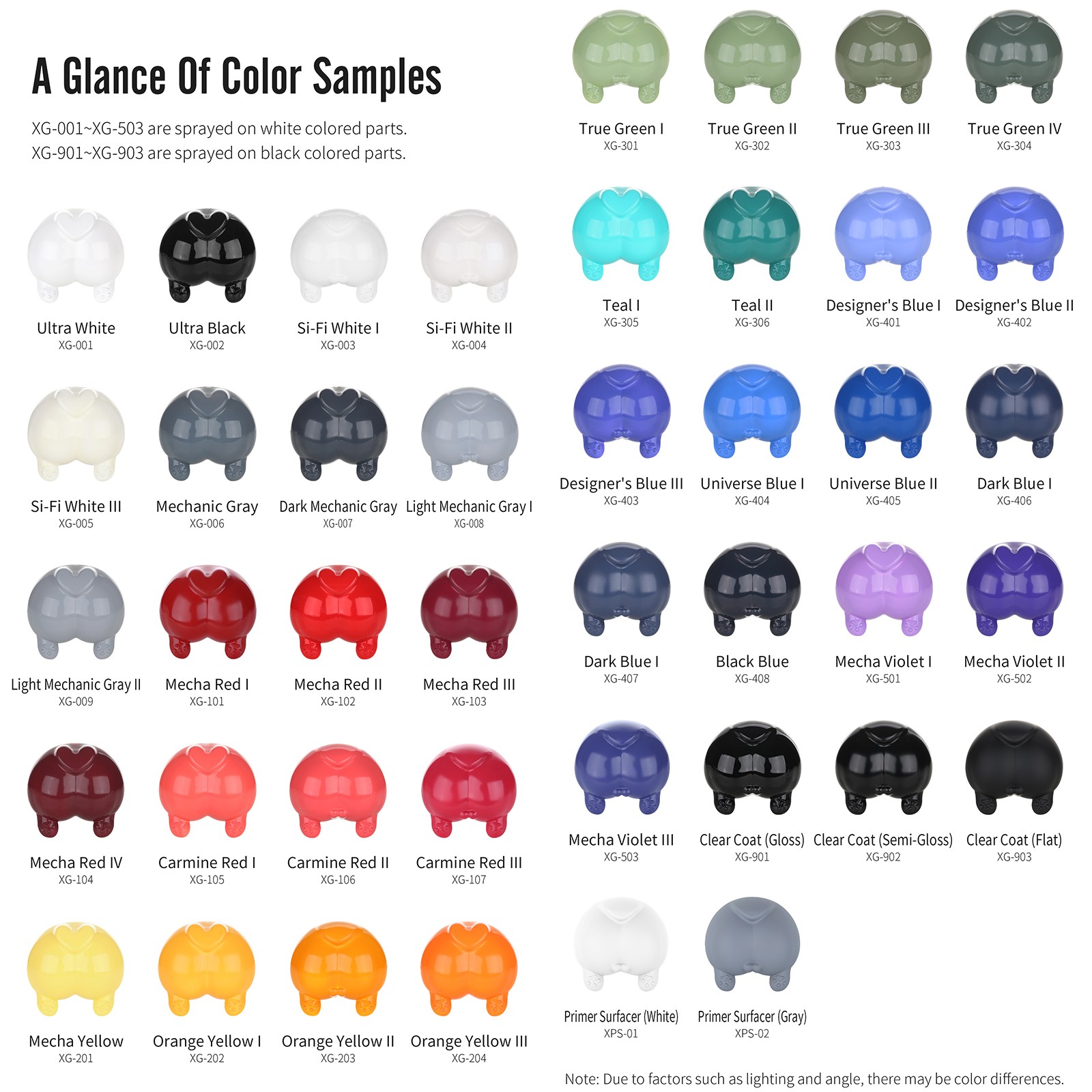 DSPIAE XG Series Water-based Pre-mixed Paint – Basic Color Master 50ML