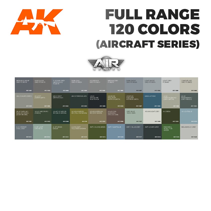 AK Interactive: 3GEN – AIR Series Paints – Acrylic Model Paint – 17ml
