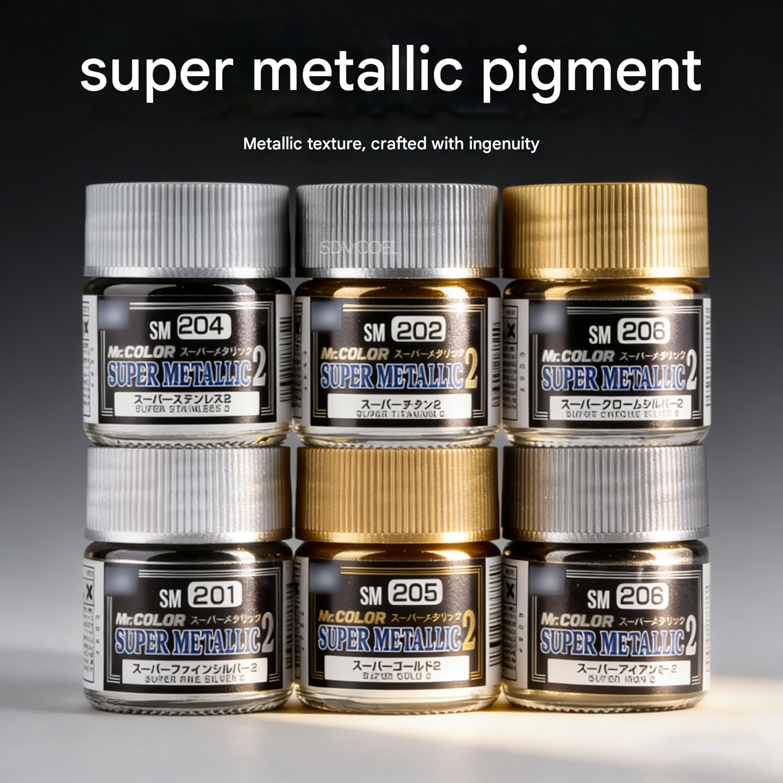 Mr.Hobby SM201~SM212 Mr.Color Super Metallic Color Model Paint 10ML 1
