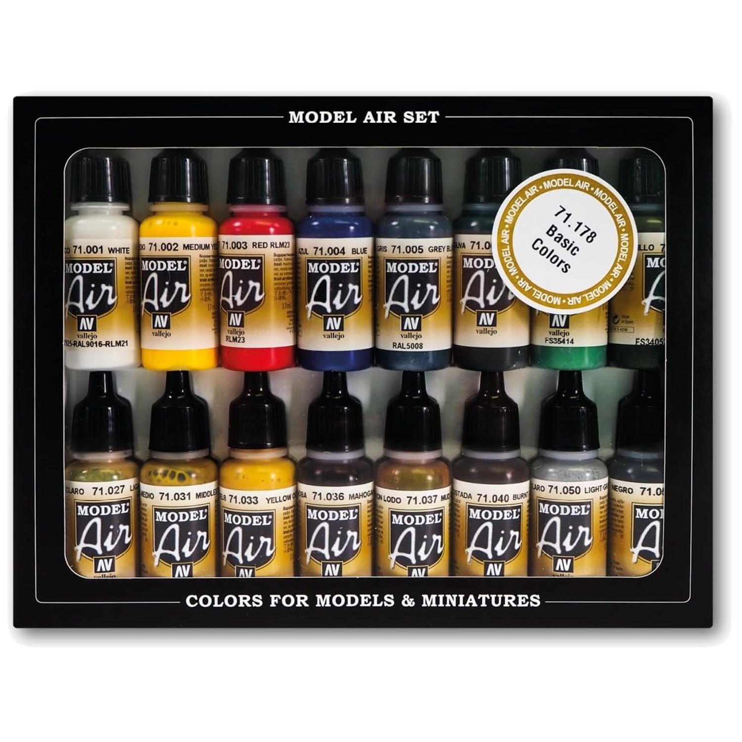 Acrylic Model Paint Set 17ml x16