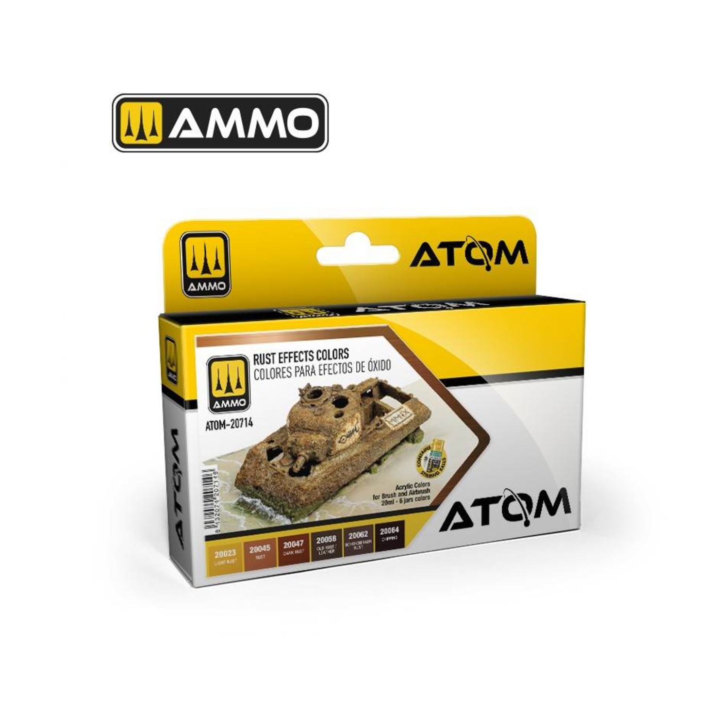AMMO ATOM Acrylic Paint Set Rust Effects Colors New