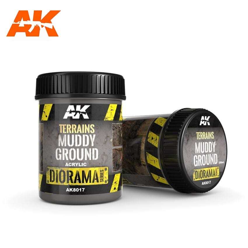 AK Interactive Terrains Muddy Ground – 250ml (Acrylic)