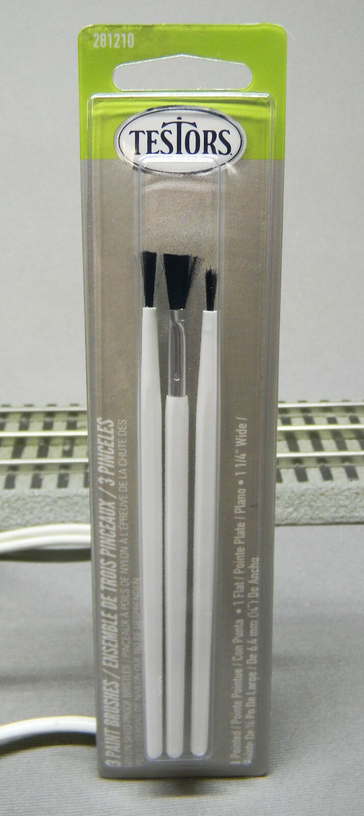 TESTORS PAINT BRUSHES POINT & FLAT 1-1/4″ WIDE NYLON BRISTLES 8706 TES281210 NEW