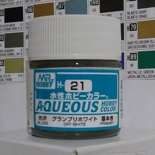 Gunze Aqueous Hobby Color H-21, Gloss Off White.