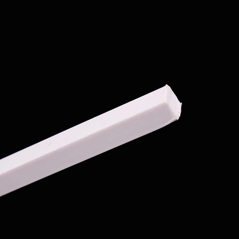 ABS Plastic Square Rod Solid Bar for Model Building DIY 250mm Length 1mm to 10mm