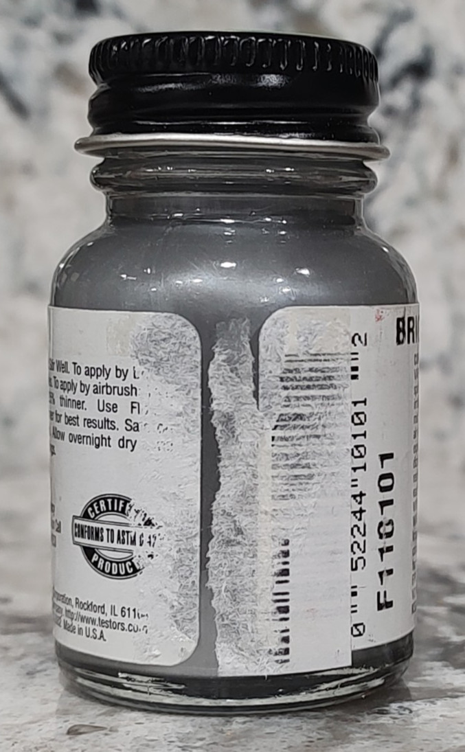 FLOQUIL RAILROAD COLORS MODEL PAINT – 1oz 1 oz OUNCE – BRIGHT SILVER