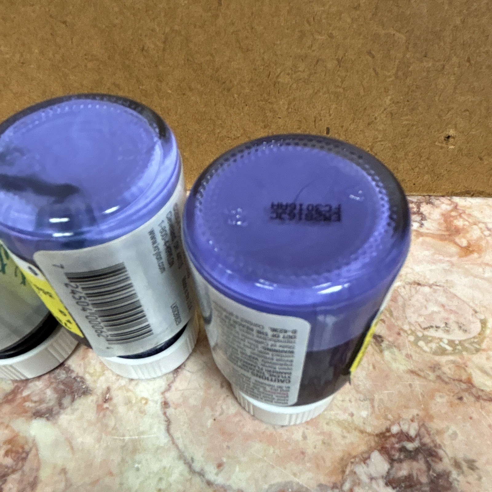 Lot of 3 Krylon Short Cuts Hobby & Craft Enamel Purple IRIS Fast Dry Bottles