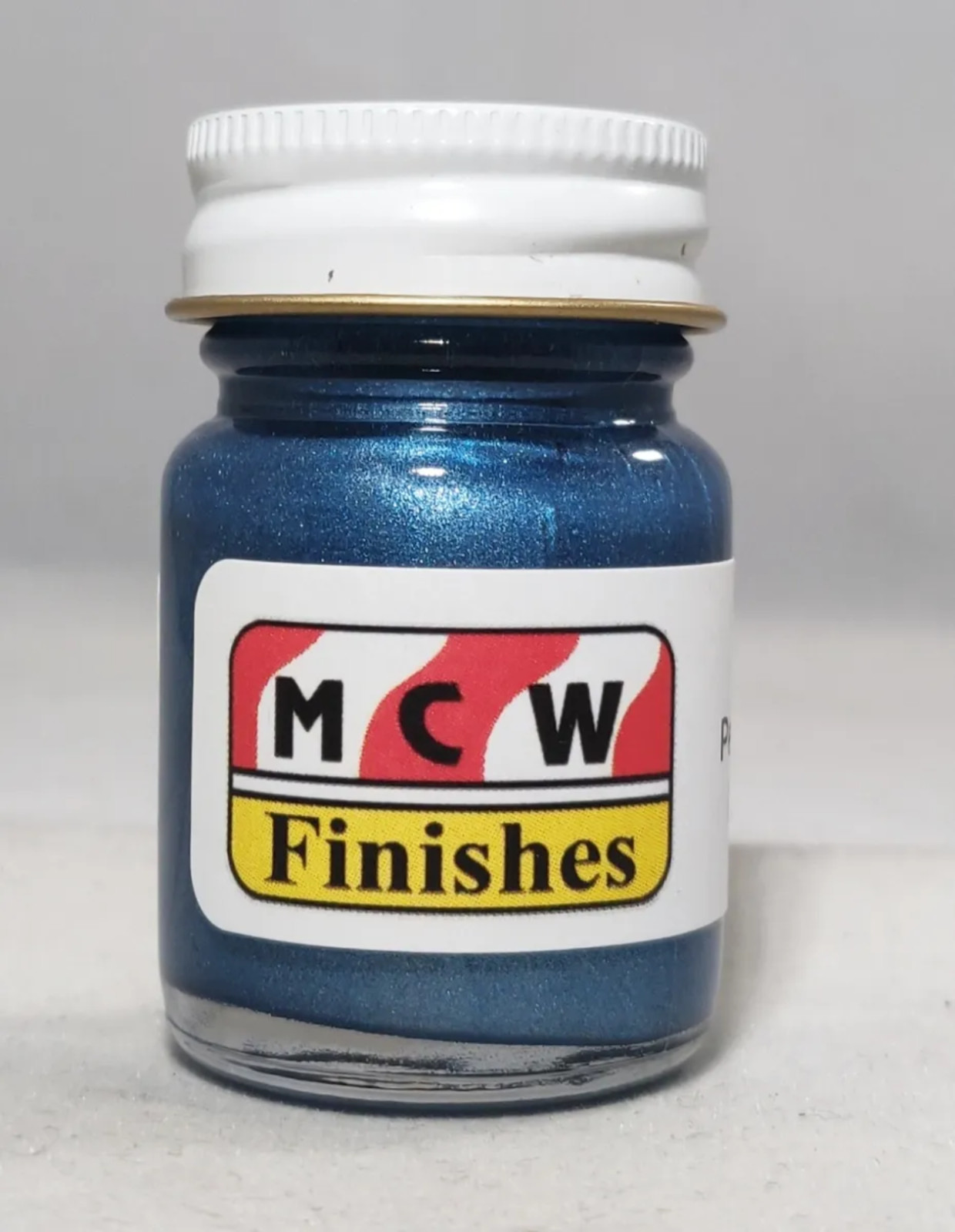 MCW Finishes 6003E Pelham Blue Met. Enamel Model Paint for Auto