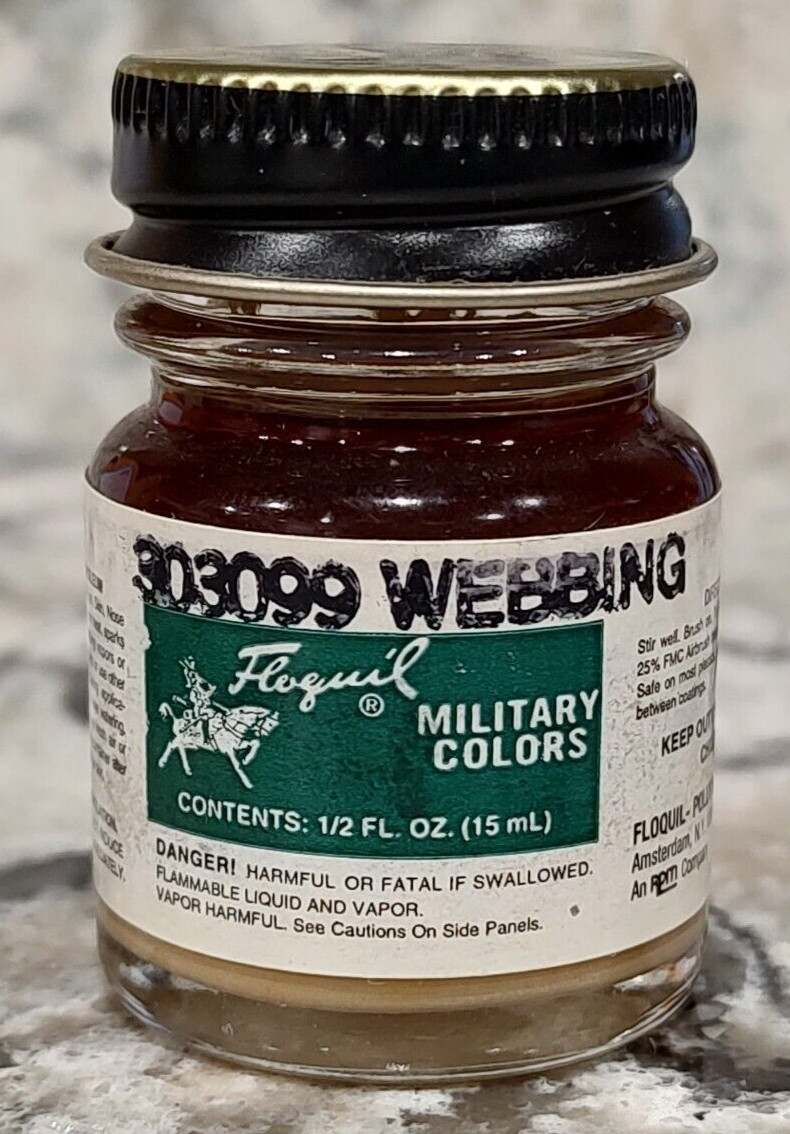 FLOQUIL ENAMEL MODEL HOBBY PAINT – MILITARY COLORS .5 oz OUNCE – WEBBING