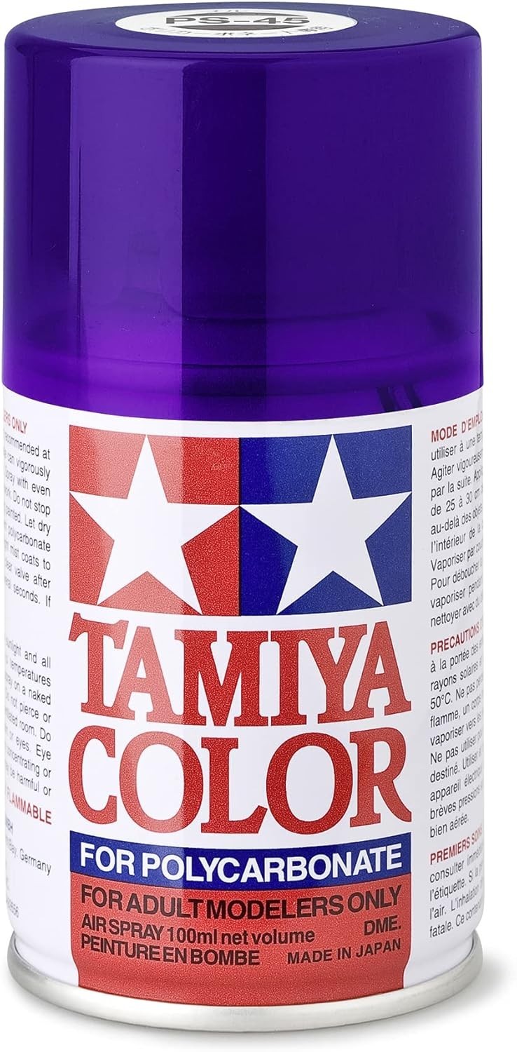 Tamiya #86045 PS-45 Transparent Purple Spray 3.3 ounce Free Shipping