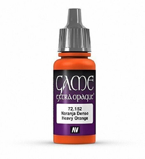 HEAVY ORANGE Vallejo Game Color EXTRA OPAQUE 72.152 (17 ml/0.57 oz bottle)