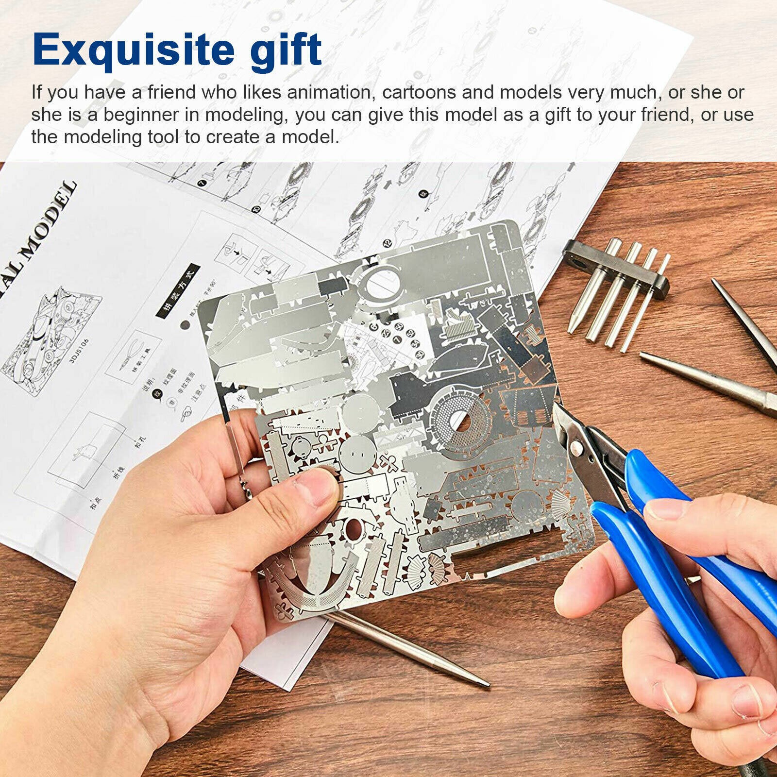 24Pcs Essential Model Tool Set, Craft Car Model Assembly Building Kit for Gundam