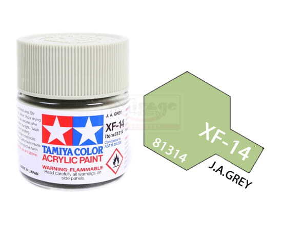 Tamiya Acrylic Paint 81314 XF-14 J.A. Grey 23ml [MATT]