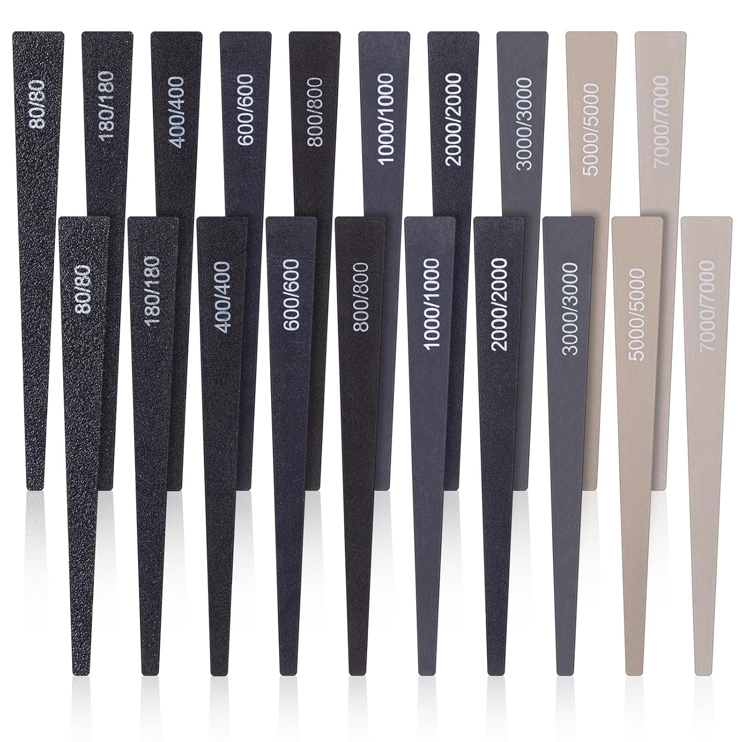 20 Pcs Conical Sanding Sticks for Plastic Models Polishing Sticks Assorted Metal