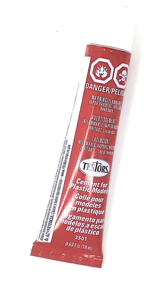 Testors Plastic Cement Adhesives, TSTRS 48PK FNSH PDCT PLYSTYRN PLSTC CMNT