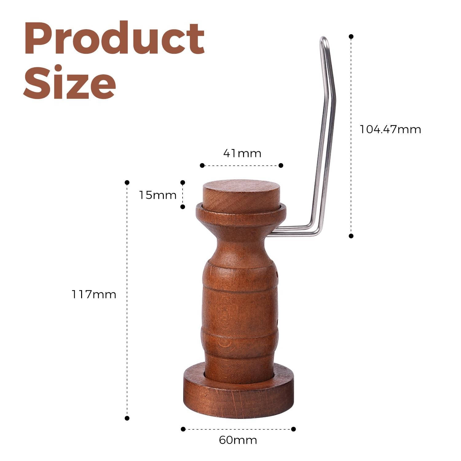 Golden Maple Miniature Painting Handle – 360 Degree Rotating Standard, Black