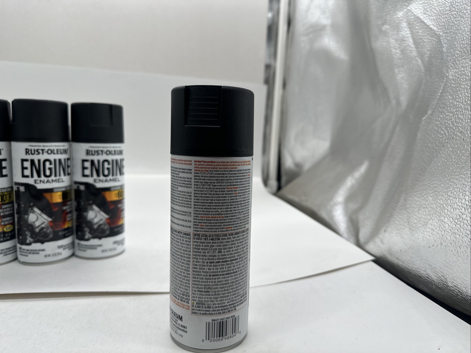 4x Rust-Oleum 366437 Engine Enamel Spray 11 Ounce – Cast Coat Iron