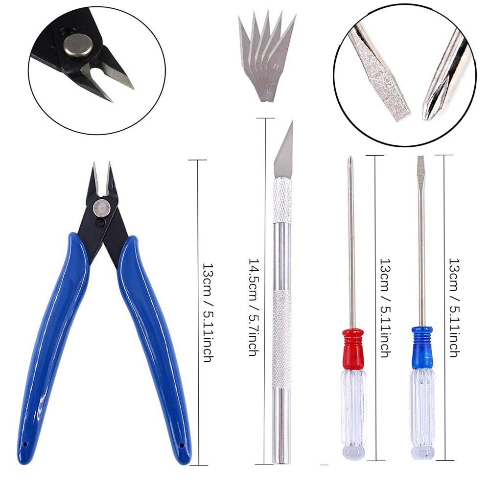 Qovydx 55Pcs Gundam Model Tools Kit Gunpla 55pcs Tool