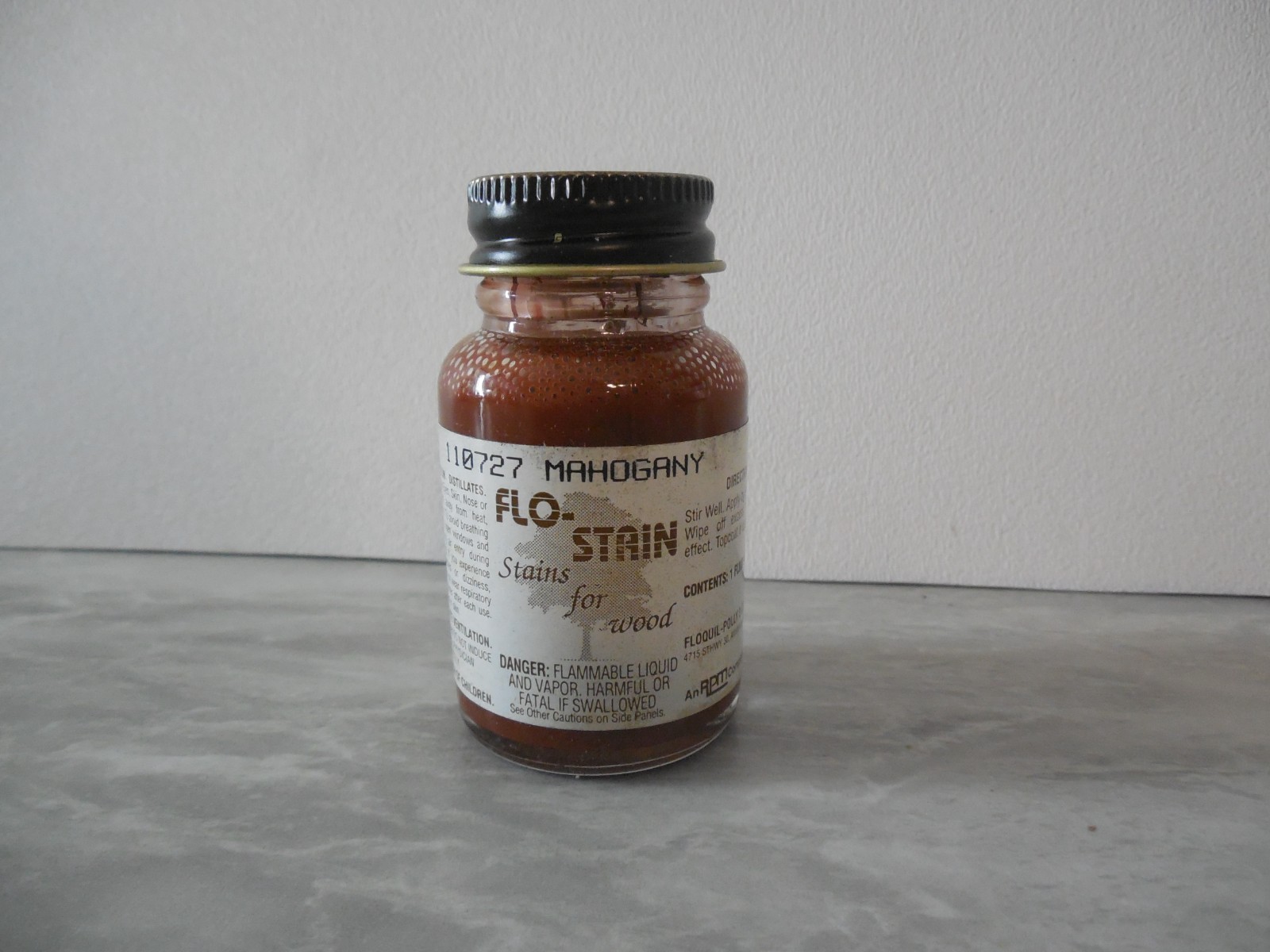 FLOQUIL FLO-STAIN ~ STAIN FOR WOOD MODEL – 1 oz – 110727 MAHOGANY ~ LOT C