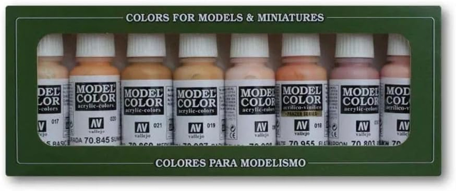 – Model Color Face & Skin Tones Set | Modeling Acrylic Paints | 8 Bottles X 18 M