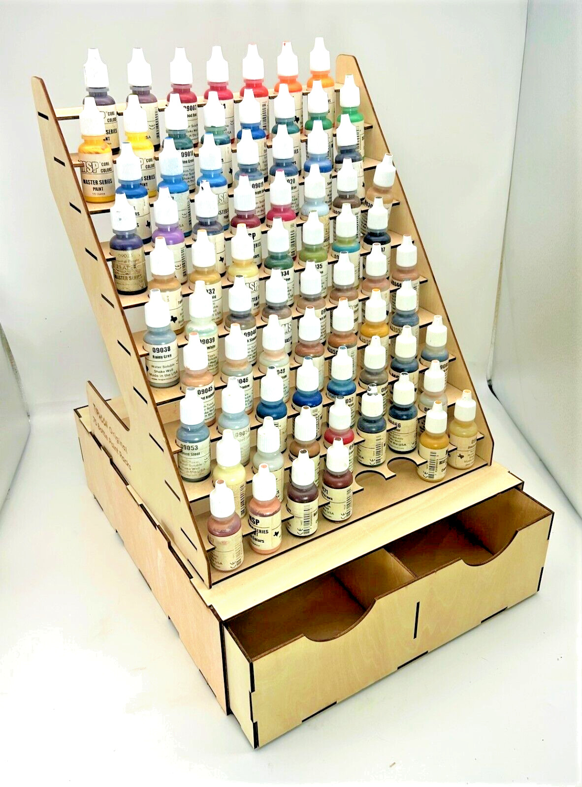 HOBBY PAINT STACKABLE DRAWERS, TYPHOON© USA HOBBY STORAGE WOODEN ORGANIZER