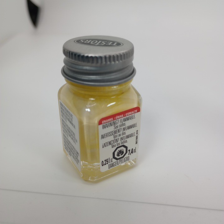 Testors Enamel Gloss Light Yellow Paint 0.25 fl oz 7.4 ml Model Hobby Craft