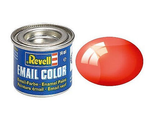 Revell-Germany 14ml. Enamel Red Clear Tinlets – Hobby and Model Enamel Paint