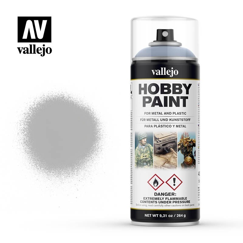 Vallejo Basic Grey Primer Spray 400ml VLJ28011