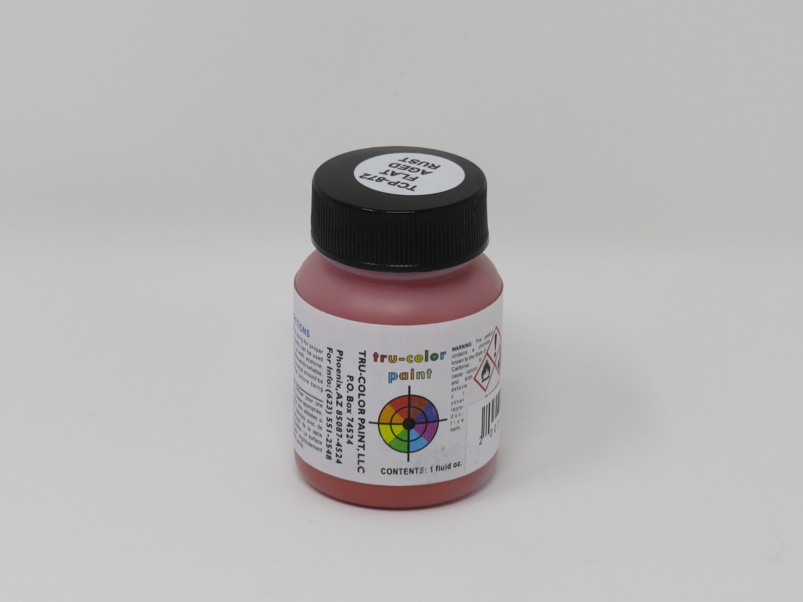 Tru-Color Paint 872 Aged Rust Flat Brushable Model Railroad Color 1oz Bottle